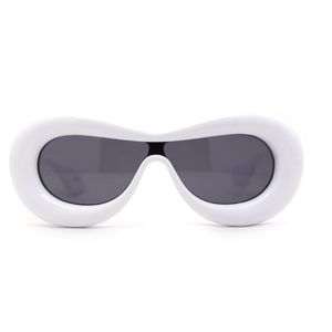 White inflated oval sunglasses (brand new)